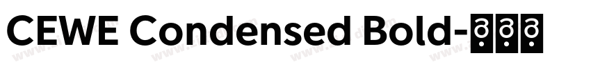 CEWE Condensed Bold字体转换